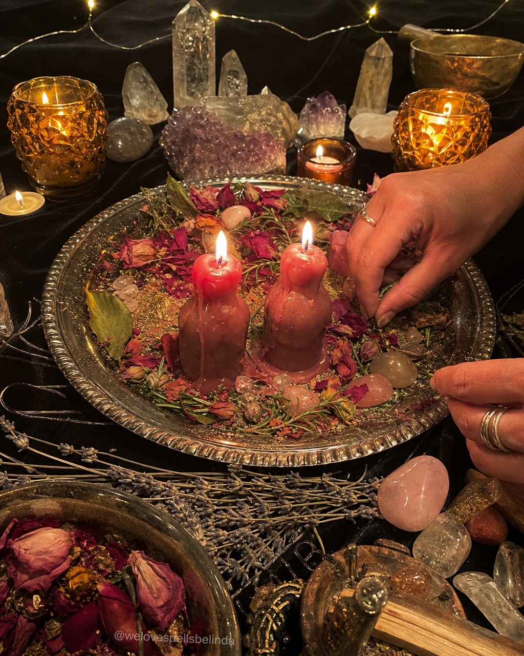 Symbolic representation of a respectful growing love ritual