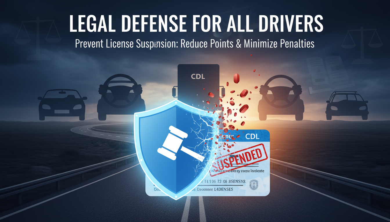 Traffic Ticket Defense: How Legal Representation Prevents License Suspension