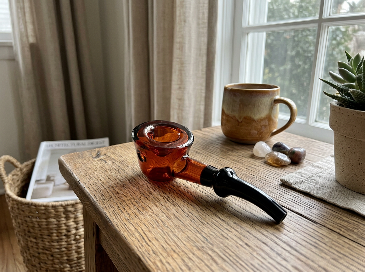 Human Grade Fleur hand pipe - best cannabis pipe with botanical aesthetic