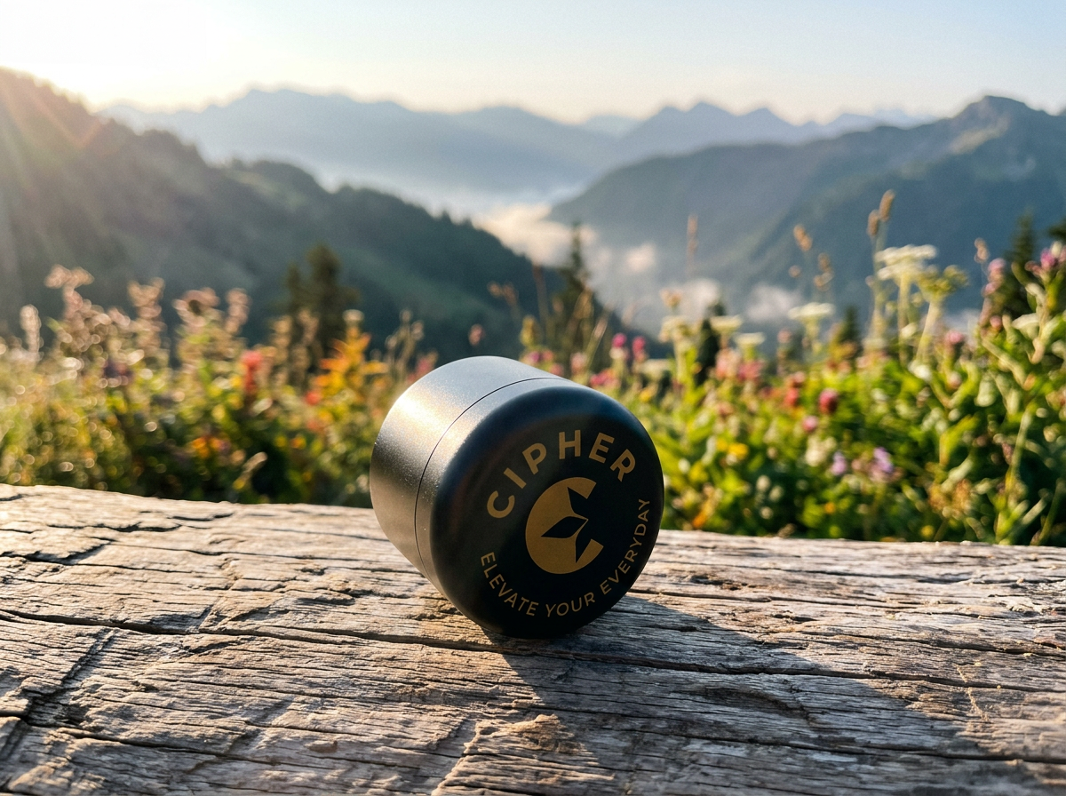 Cipher Stor8 airtight smell-proof container with 8 gram capacity for weed