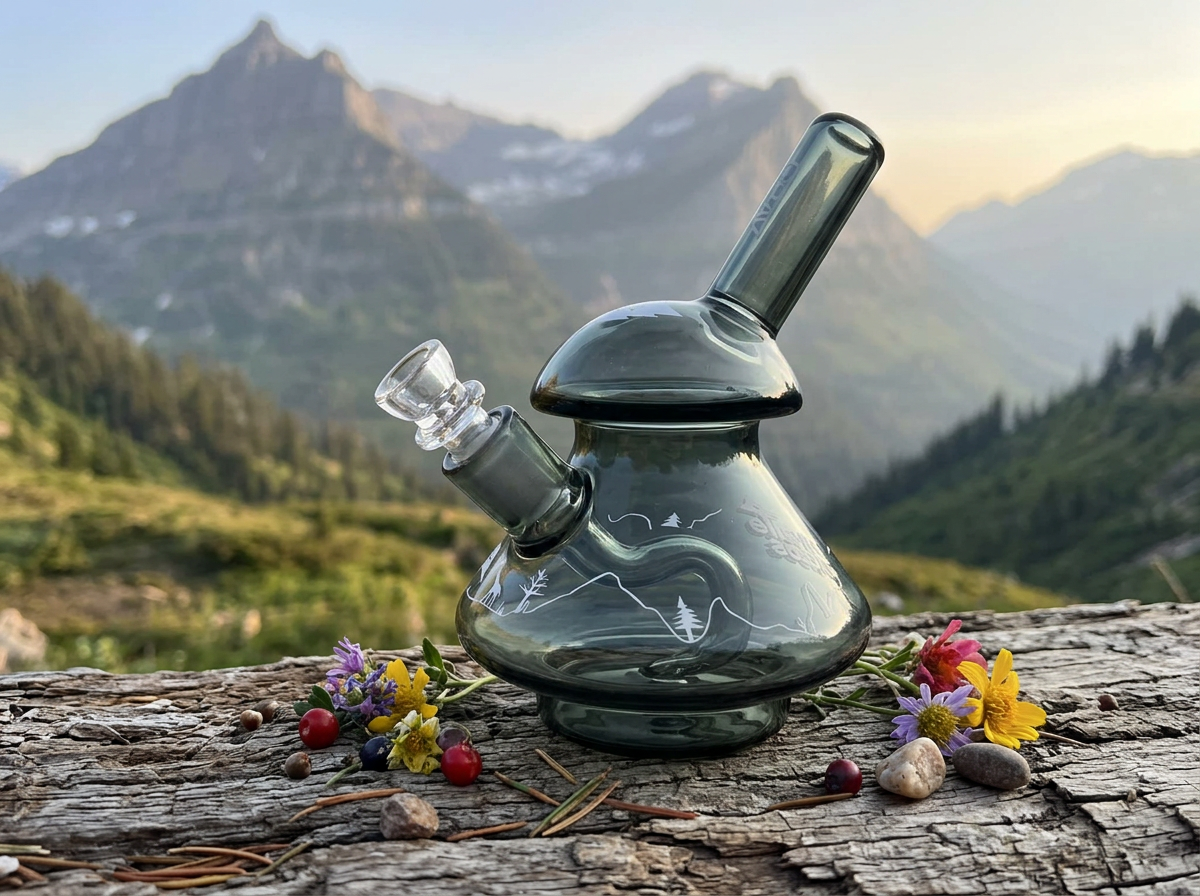 GRAV LRG Hustle Trees Wobble Bubbler small bong with tree percolator