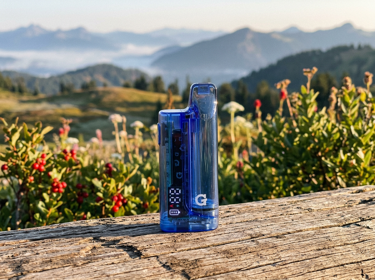Best cannabis vaporizer G Pen Hydout 510 battery blue translucent water resistant vape battery