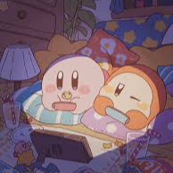 Kirby and Bandana Waddle Dee 