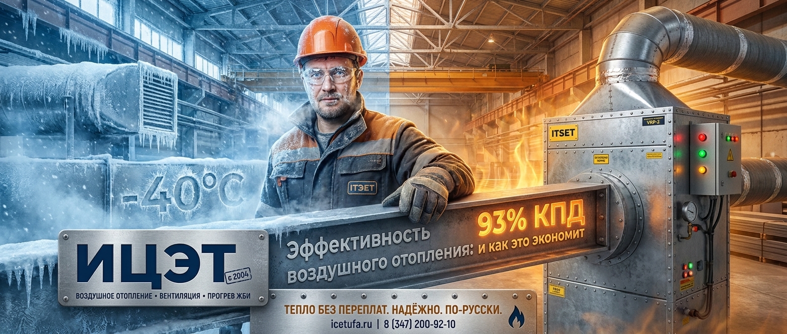 ИЦЭТ — промышленное воздушное отопление, вентиляция, прогрев ЖБИ