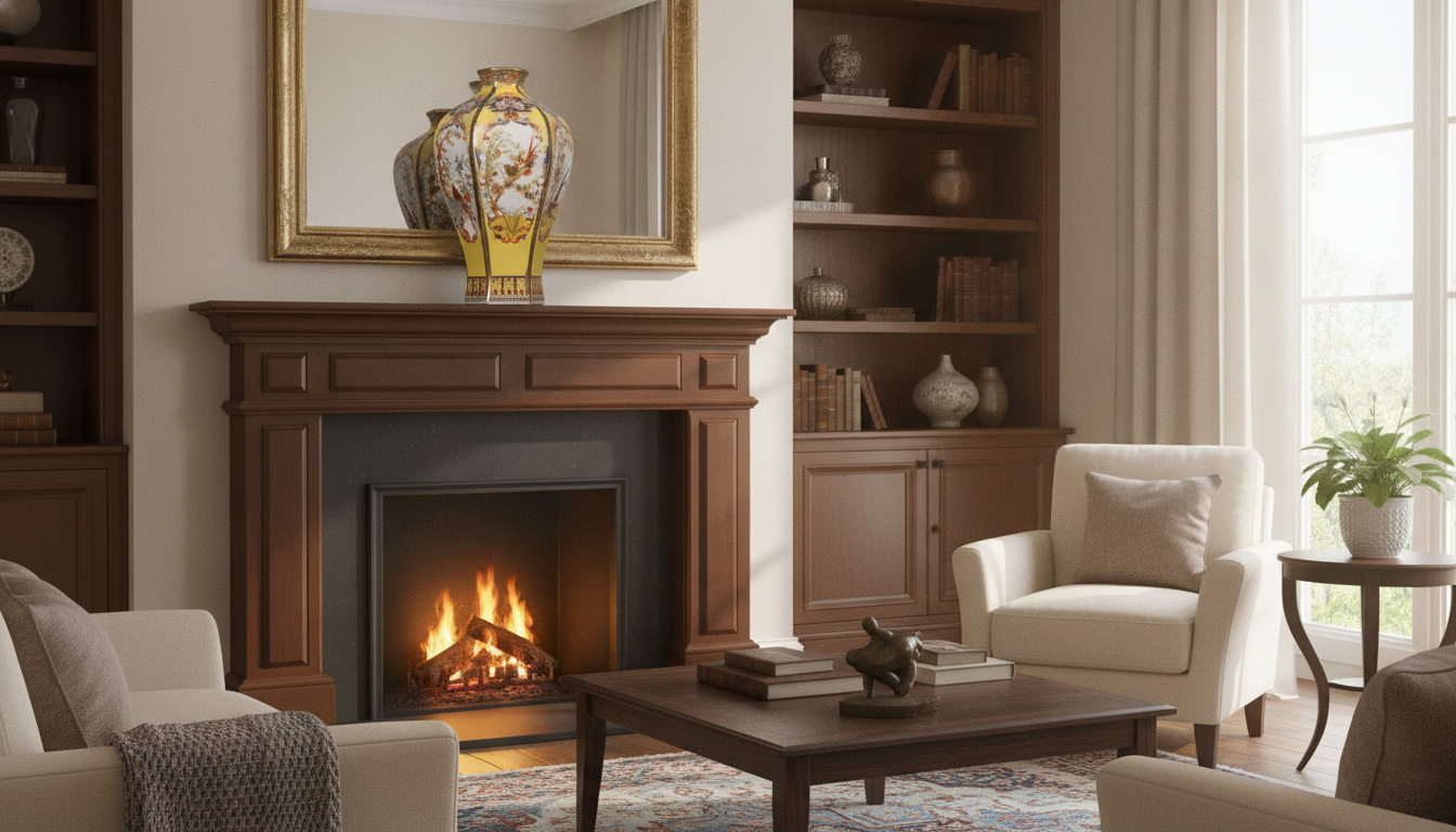 Ceramic Vase Antique Collection – Elegant Home Décor for Living Room in an appropriate real-world setting
