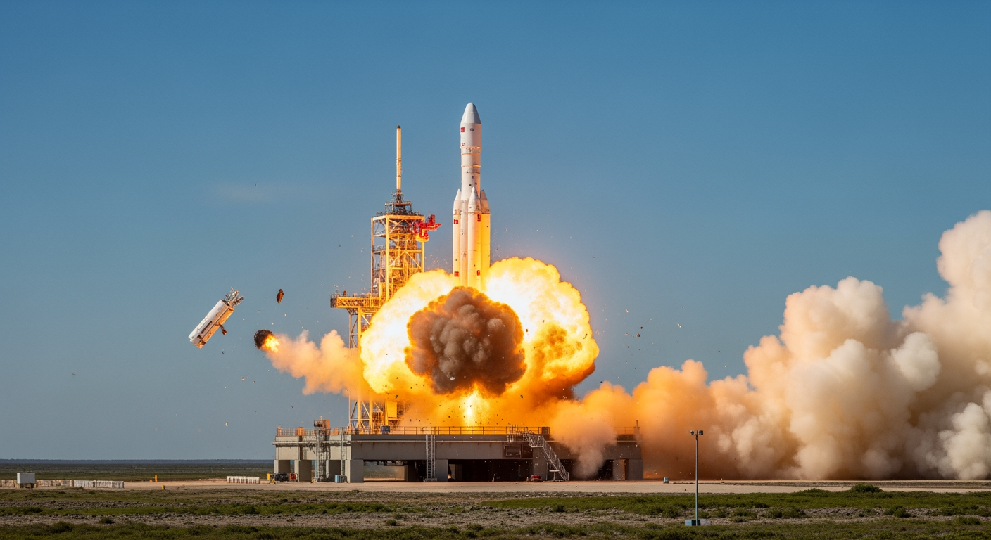 Explosion fusee SpaceX echec