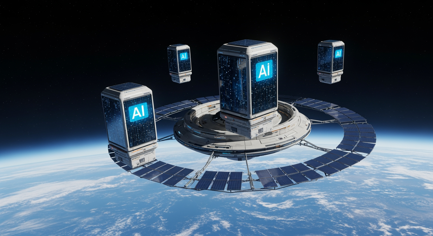 Data center orbital IA espace