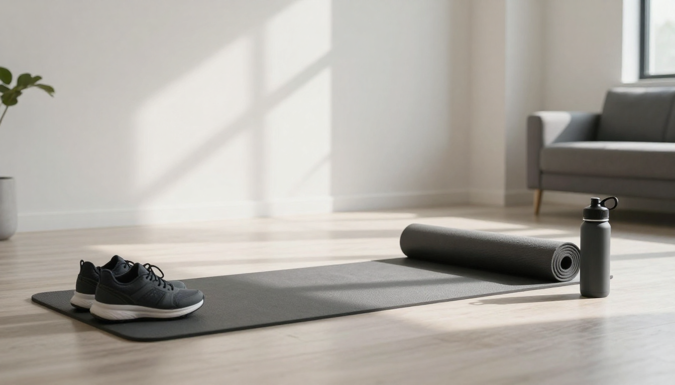 거실에서 요가 매트를 활용해 헬스장 없이 체지방을 줄이는 현실적인 홈트레이닝 본문 이미지