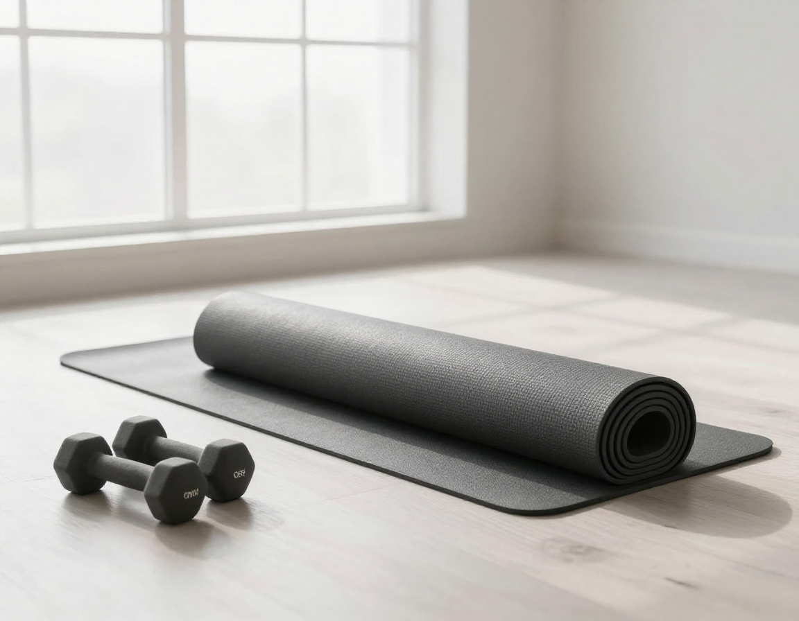 집에서 매일 홈트레이닝을 할 때 근육 피로를 풀기 위해 스트레칭하는 모습