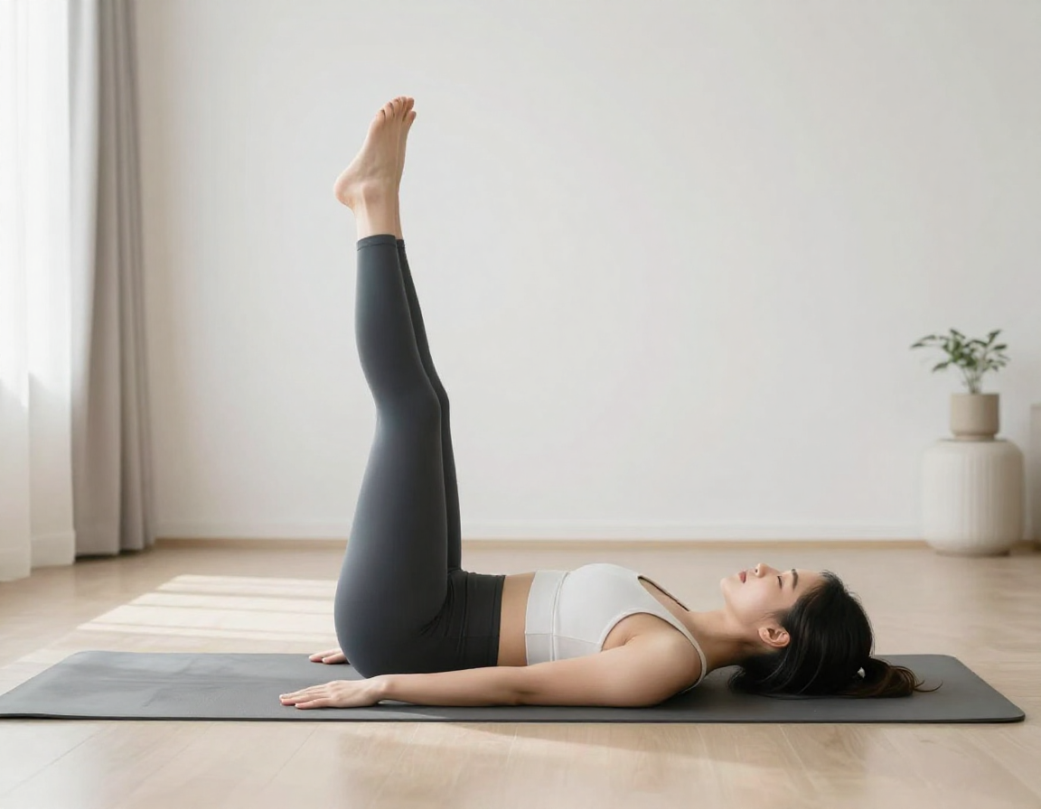 요가 매트 위에서 층간소음 없이 조용히 따라 할 수 있는 전신 다이어트 운동 동작