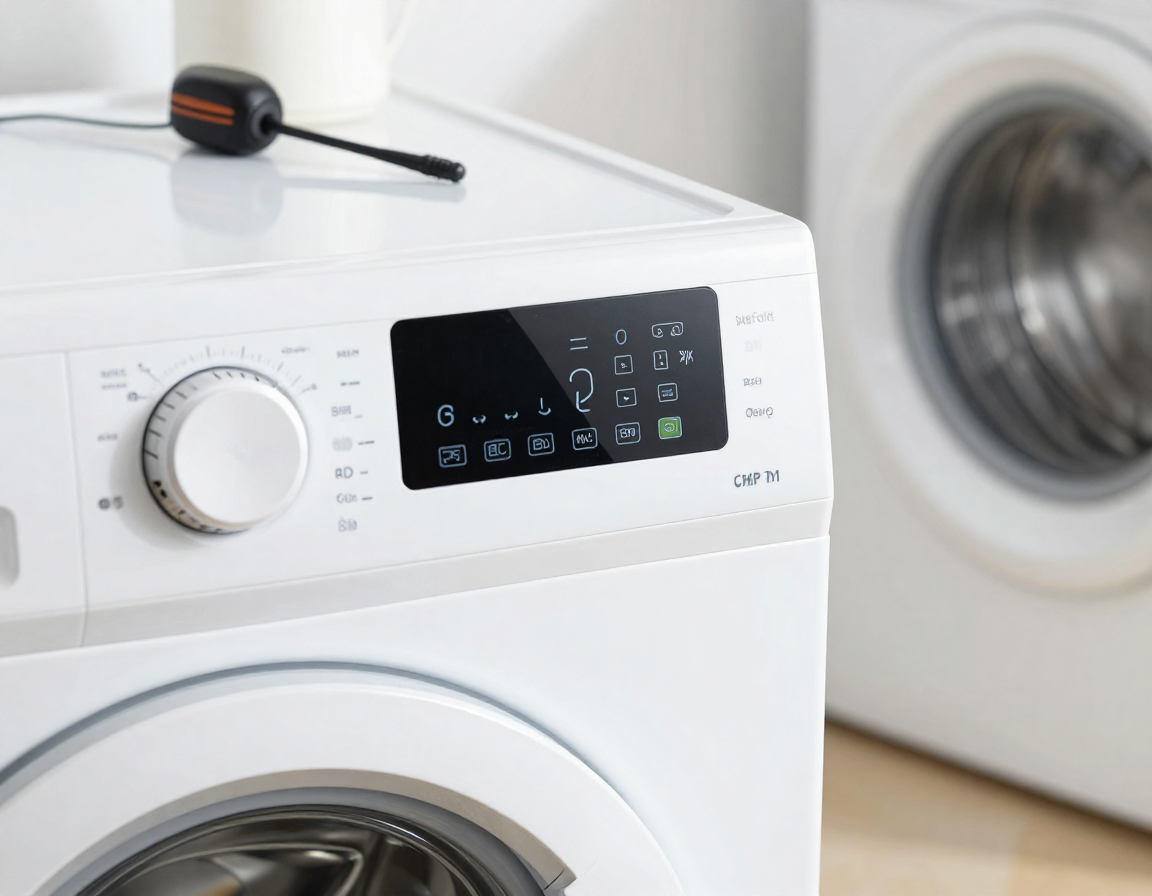 LG 세탁기 조작부 디스플레이에 tE 에러코드가 표시된 화면과 온도센서 이상 증상