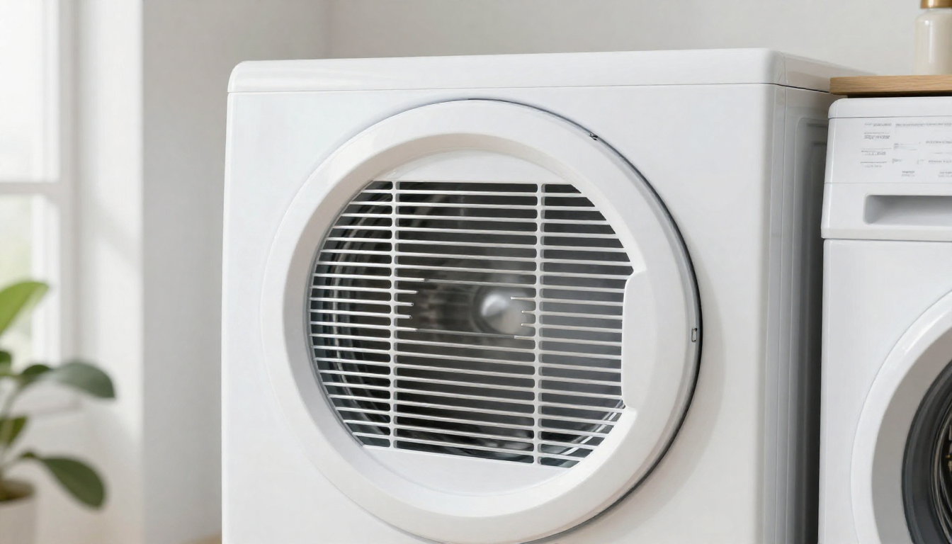 LG 건조기 d95 에러코드 발생 시 통풍 상태와 설치 위치를 확인하는 모습