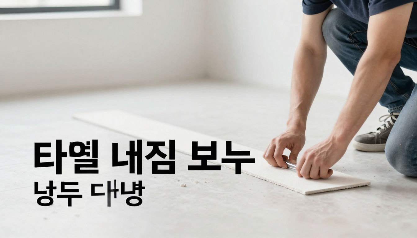 타일 깨짐 보수 방법 관련 이미지