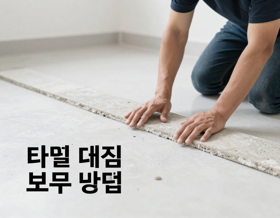타일 깨짐 보수 방법 관련 이미지