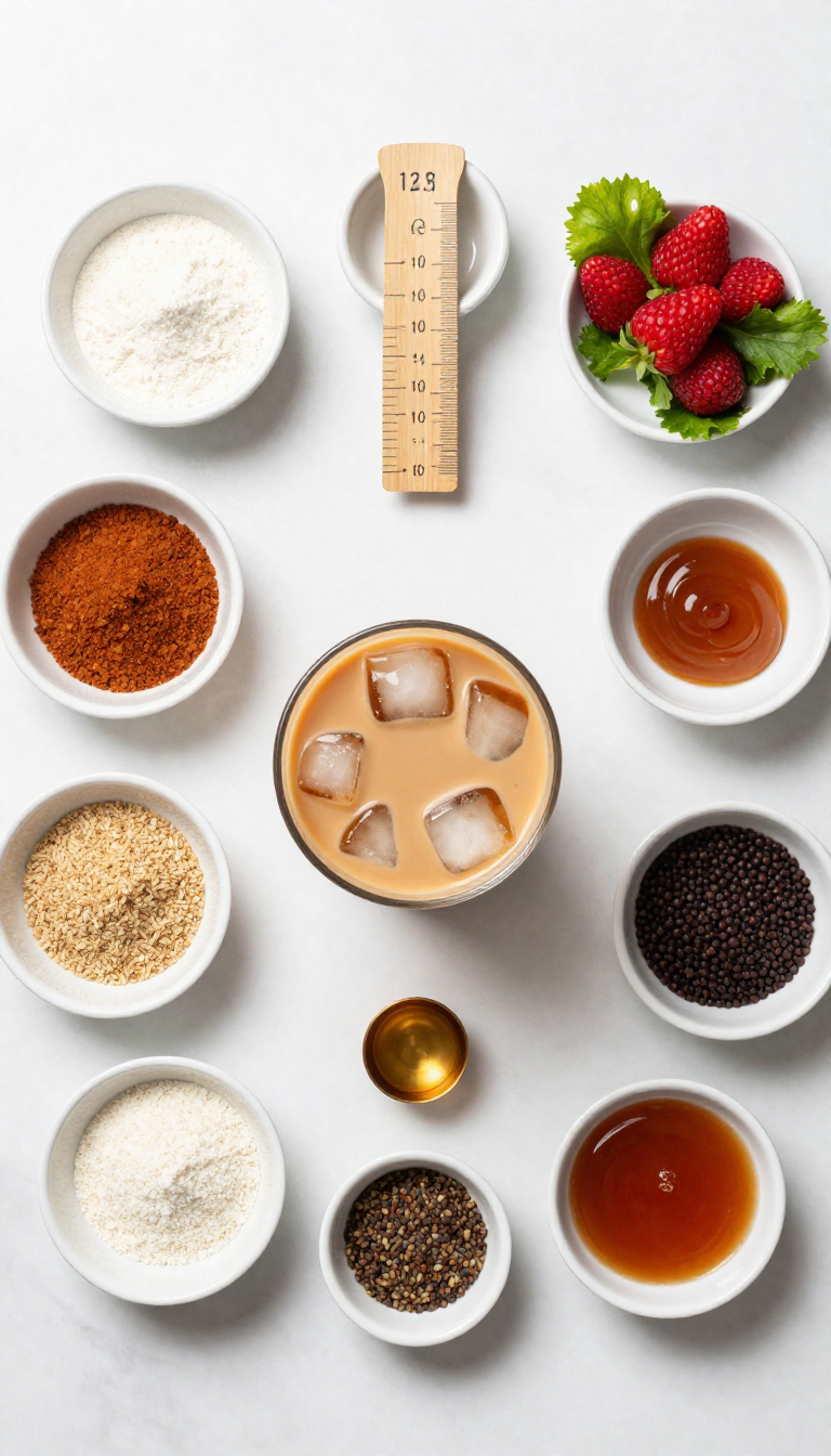 caramel iced latte - step 1