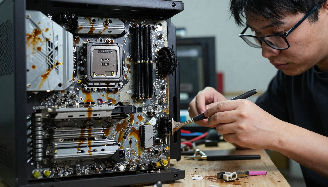 Spilled Coffee Ruined My Rig: A Local PC Repair Shop Saved My Business (Case Study)