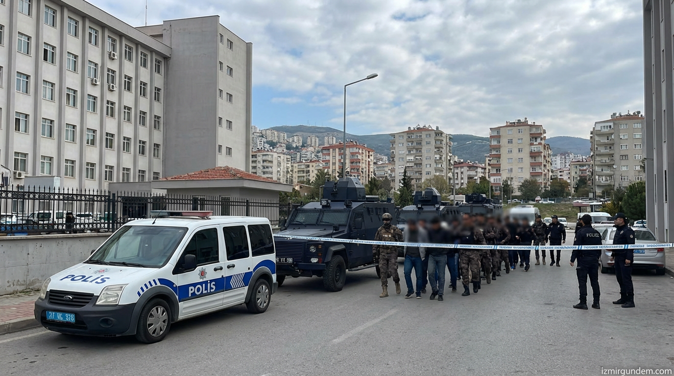 İzmir'de Suç Örgütü Operasyonu: 30 Gözaltı