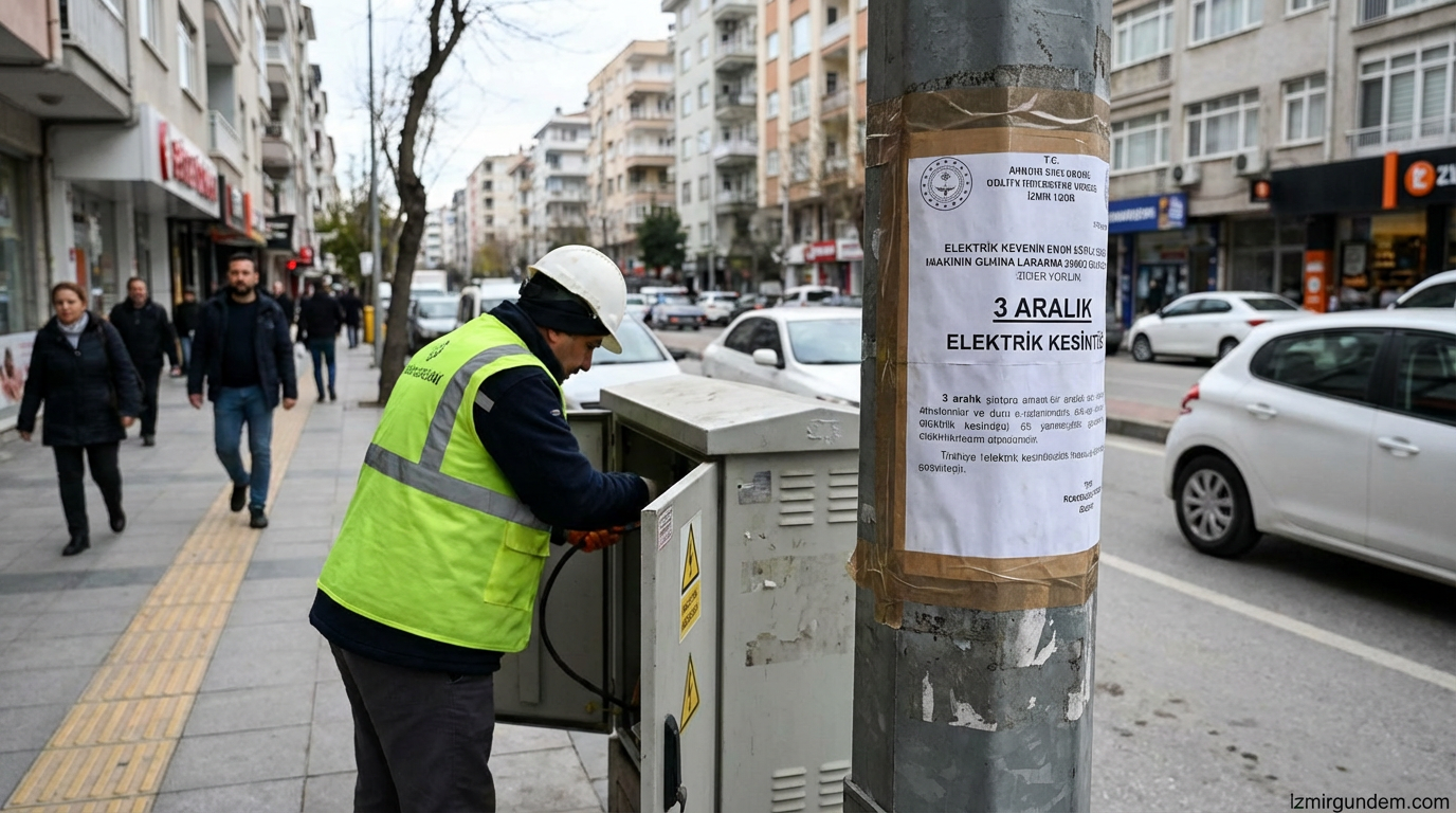 İzmir'de Planlı Elektrik Kesintisi: 3 Aralık