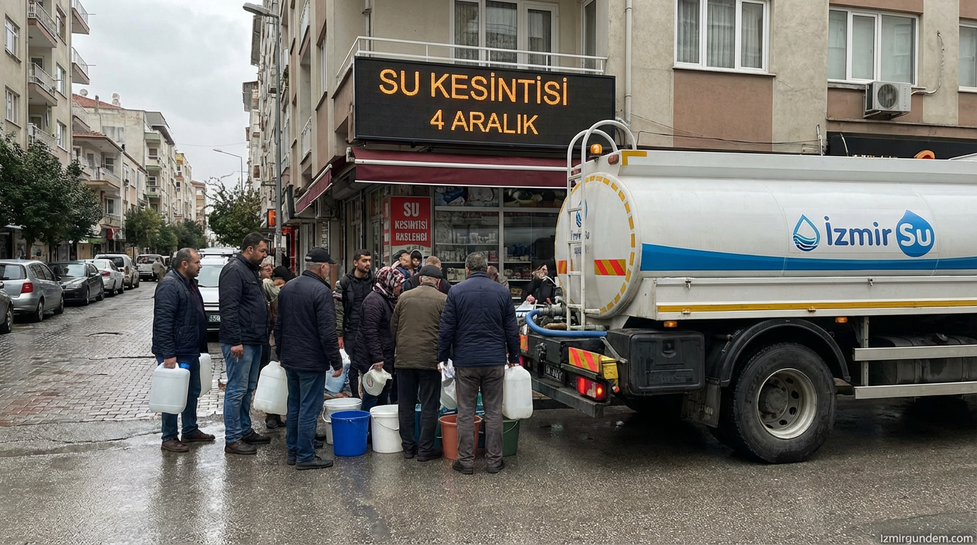 İzmir'de 5 İlçede Su Kesintisi (4 Aralık)