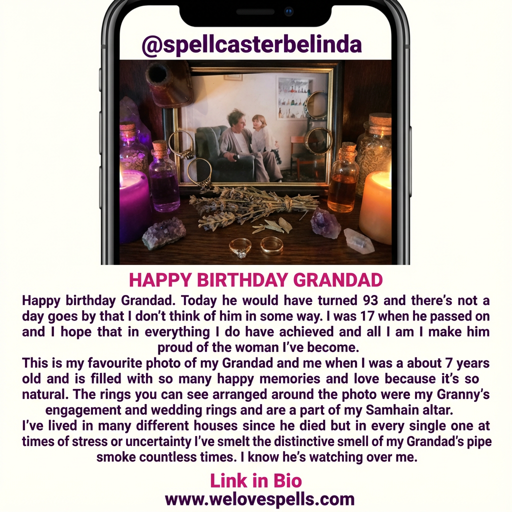 Honoring my grandad - family love and spiritual connection