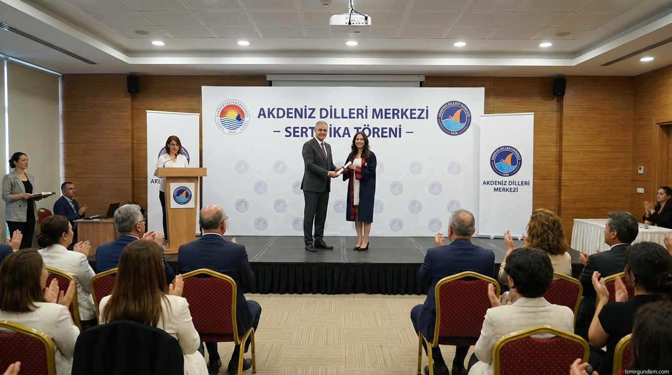 İzmir'de Akdeniz Dilleri Merkezi Sertifika Töreni