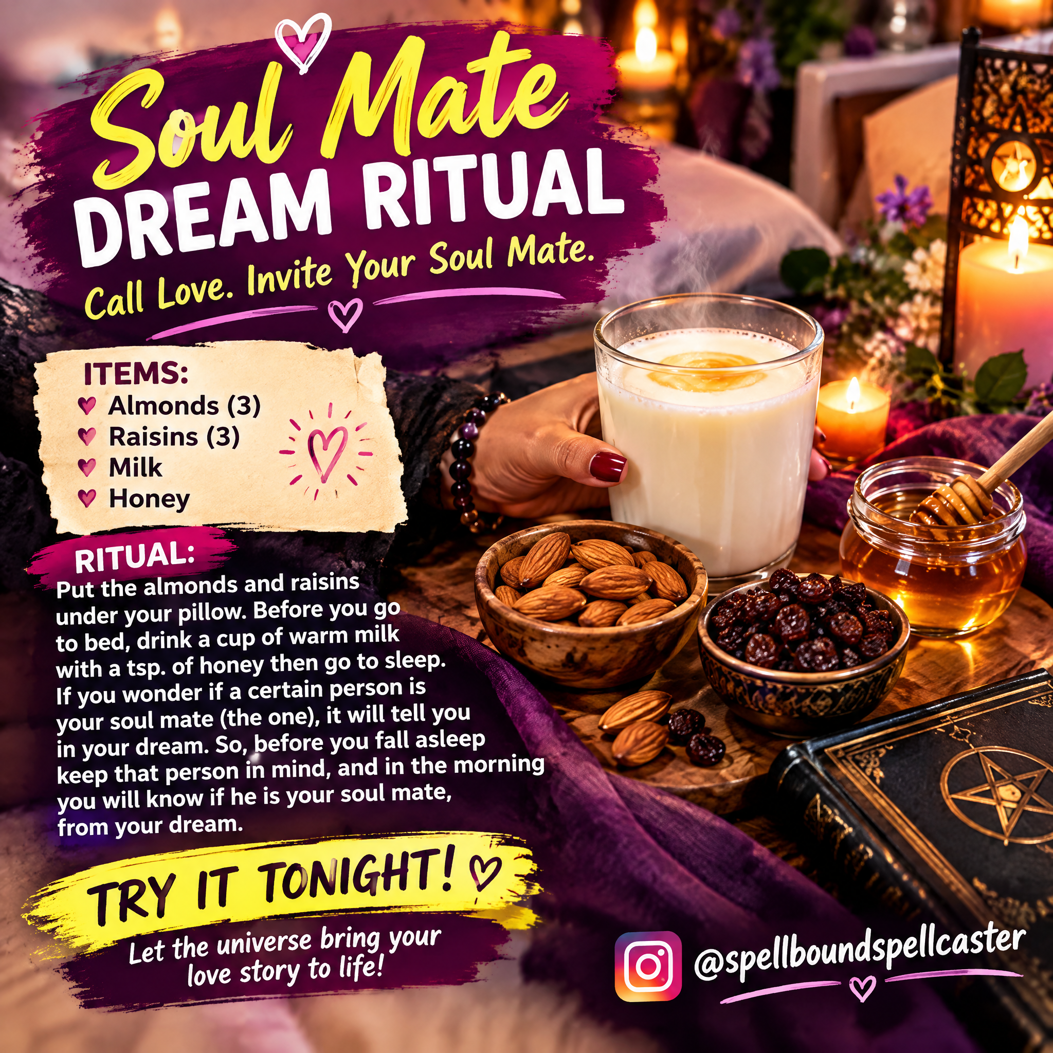 Soulmate dream ritual themed image for meaningful romantic connection