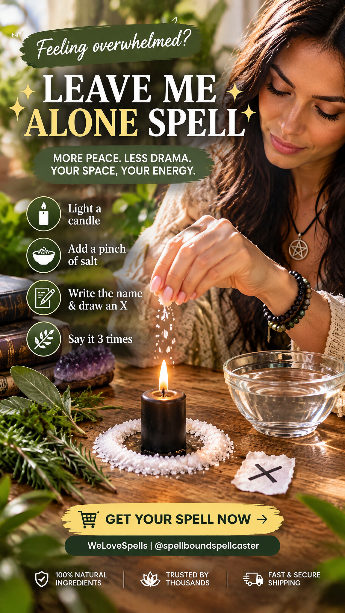 Grounded spiritual intention for privacy and healthy separation