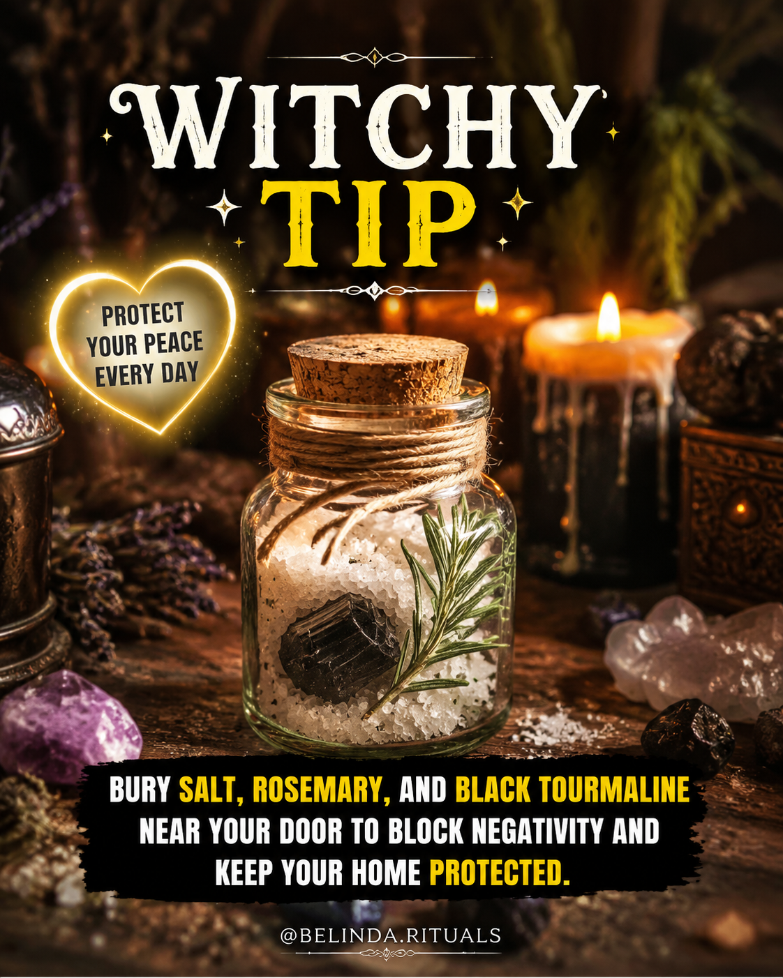 Witchy everyday spell tools for easy magic rituals at home