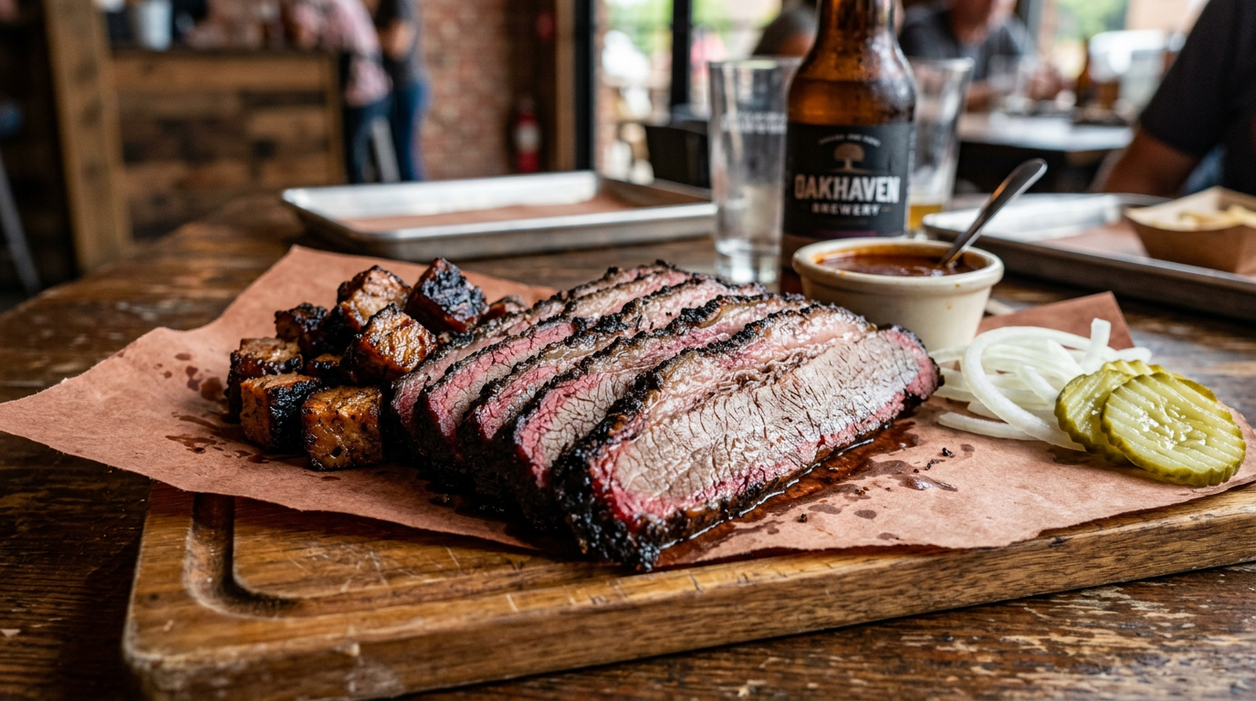 Overnight Brisket Smoke Guide: Pitmaster Secrets plated