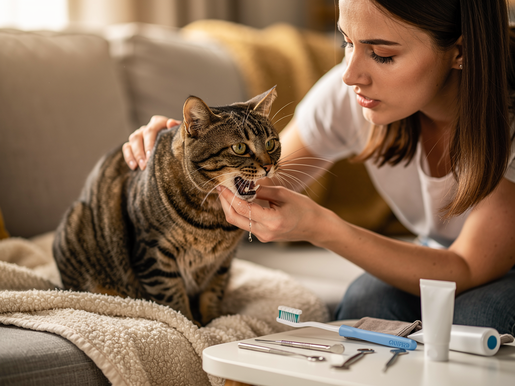 Problèmes dentaires et gingivite : la première cause de bave excessive chez le chat – pourquoi mon chat bave