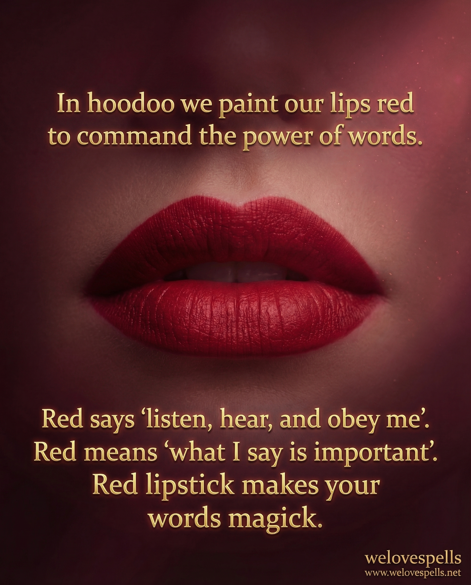 Red Lipstick in Hoodoo - Magic, Beauty, and Conjure