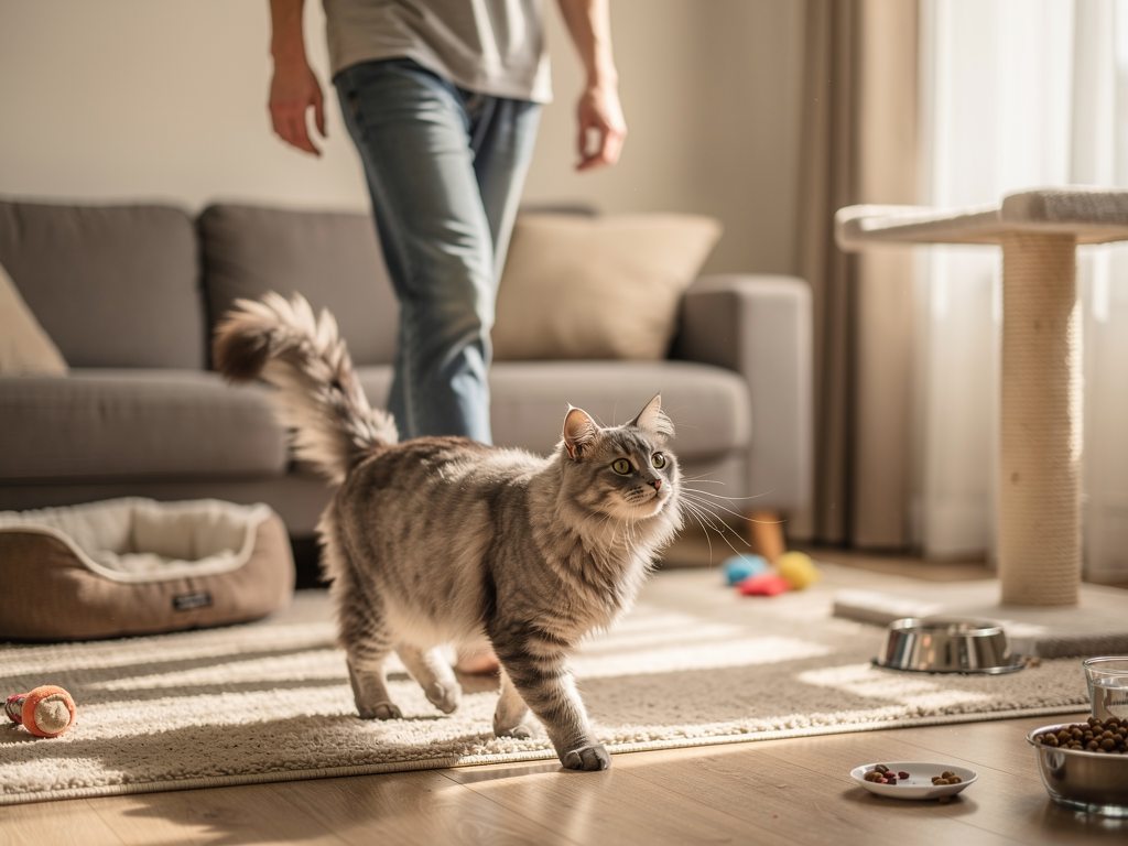 Affection, territoire, routine : les 6 raisons qui expliquent pourquoi mon chat me suit partout