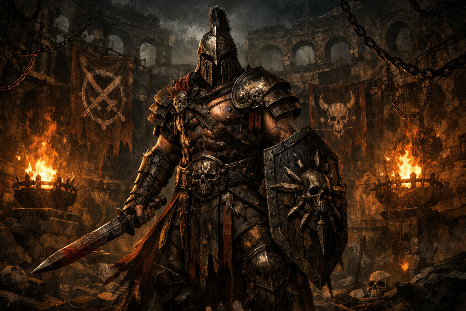 Return of the Ancients patch 0.5 Gladiator in a ruined arena Path of Exile 2