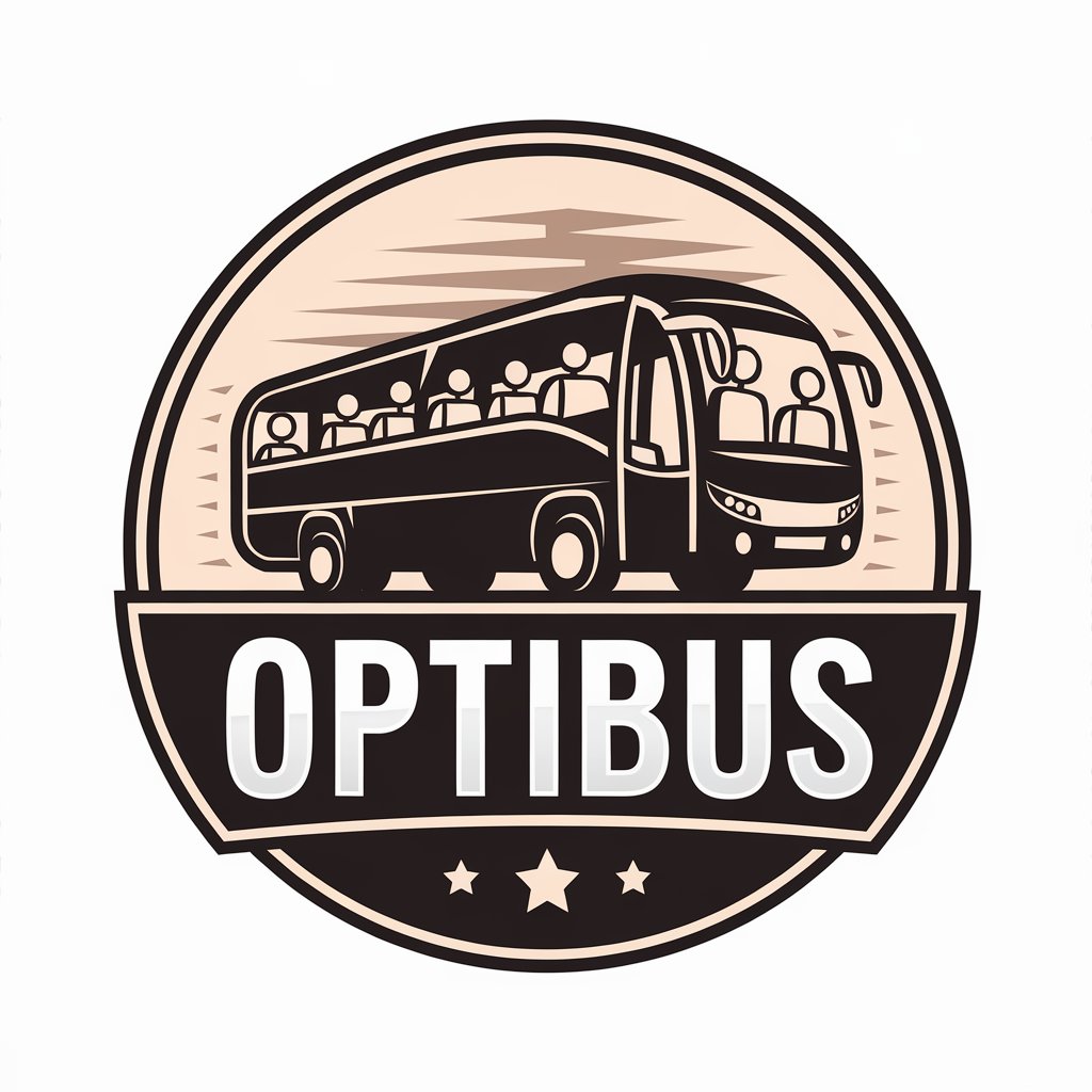 LOGO Design for OptiBus Passenger Transportation Theme for Automotive Industry with Vector Design