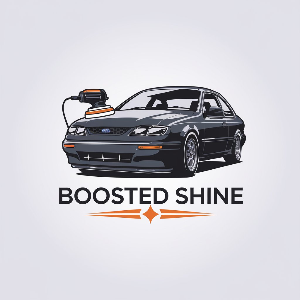 LOGO Design for Boosted Shine Ford Falcon Polisher with Minimalistic Style for Automotive Industry