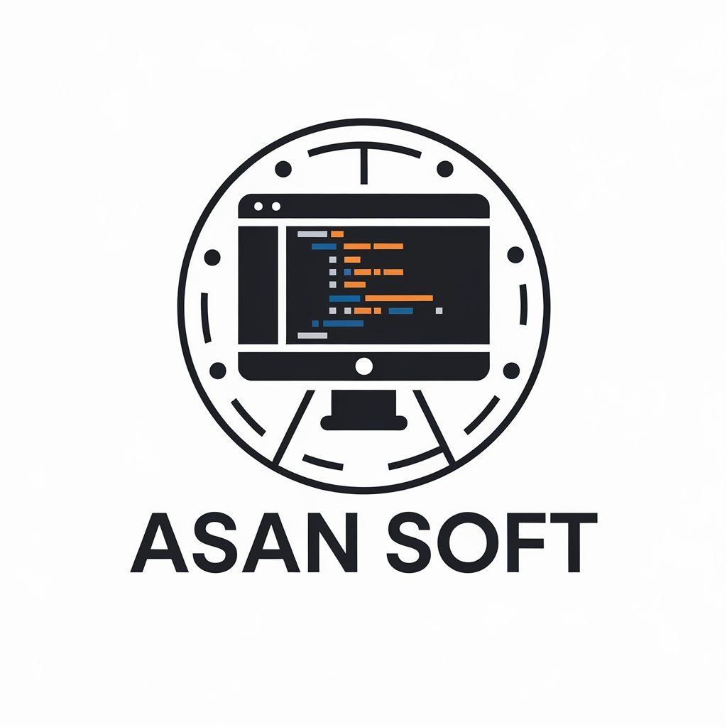 LOGO Design for Asan Soft Modern Computer Symbol with Clean and Clear Design for Technology Industry