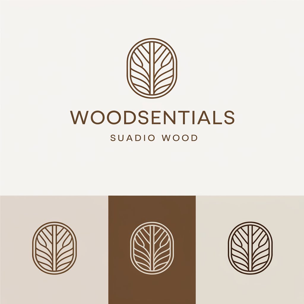 LOGO Design for Woodsentials Minimalist Natural Aesthetic with Elegant Lines and Organic Shapes