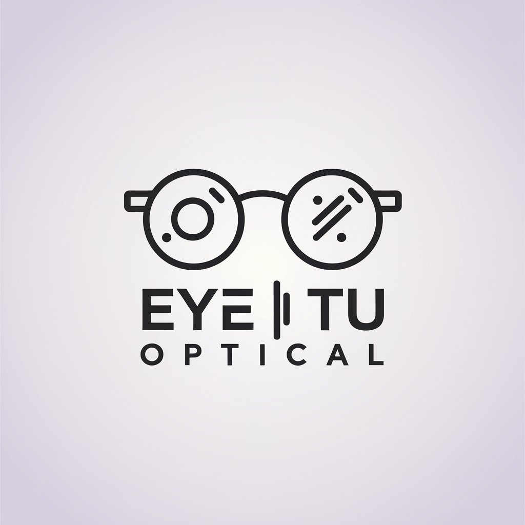 LOGO Design for 00 EYE Tu Optical Minimalistic Glasses and Love Vision Theme