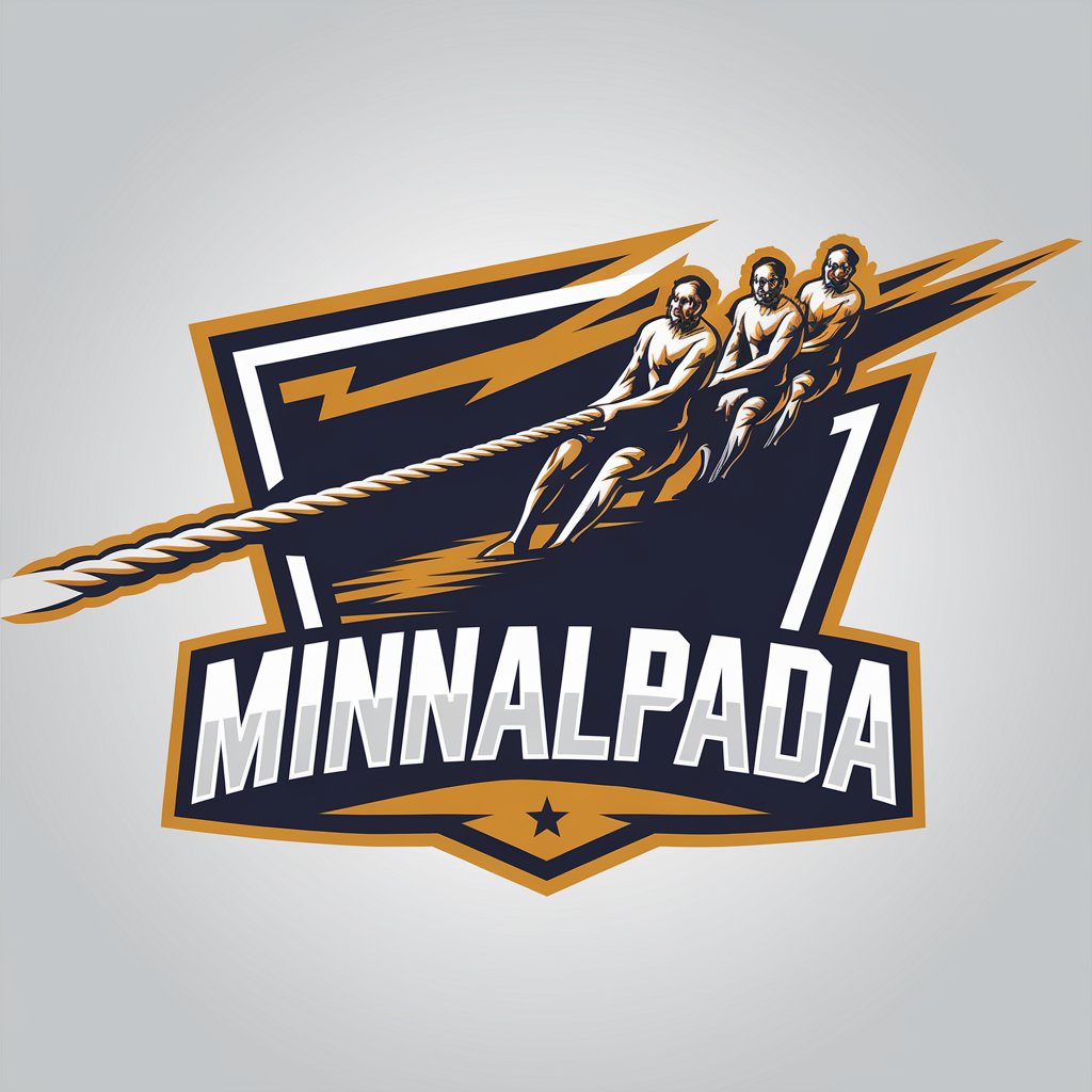 LOGO Design for Minnalpada Tug of War with Lightning Rope Theme for Sports Fitness