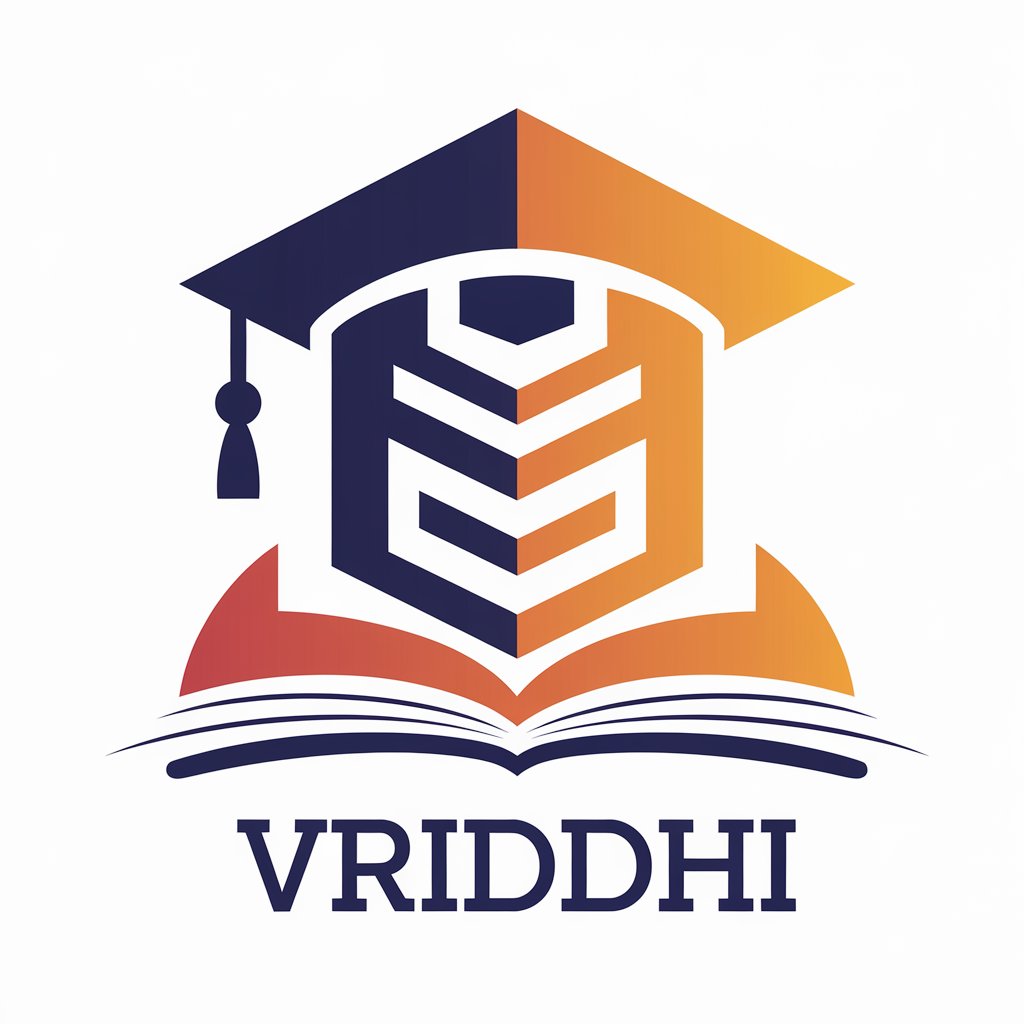 LOGO Design for Vriddhi Graduation Cap with Ascending Steps Symbolizing Growth and Academic Achievement