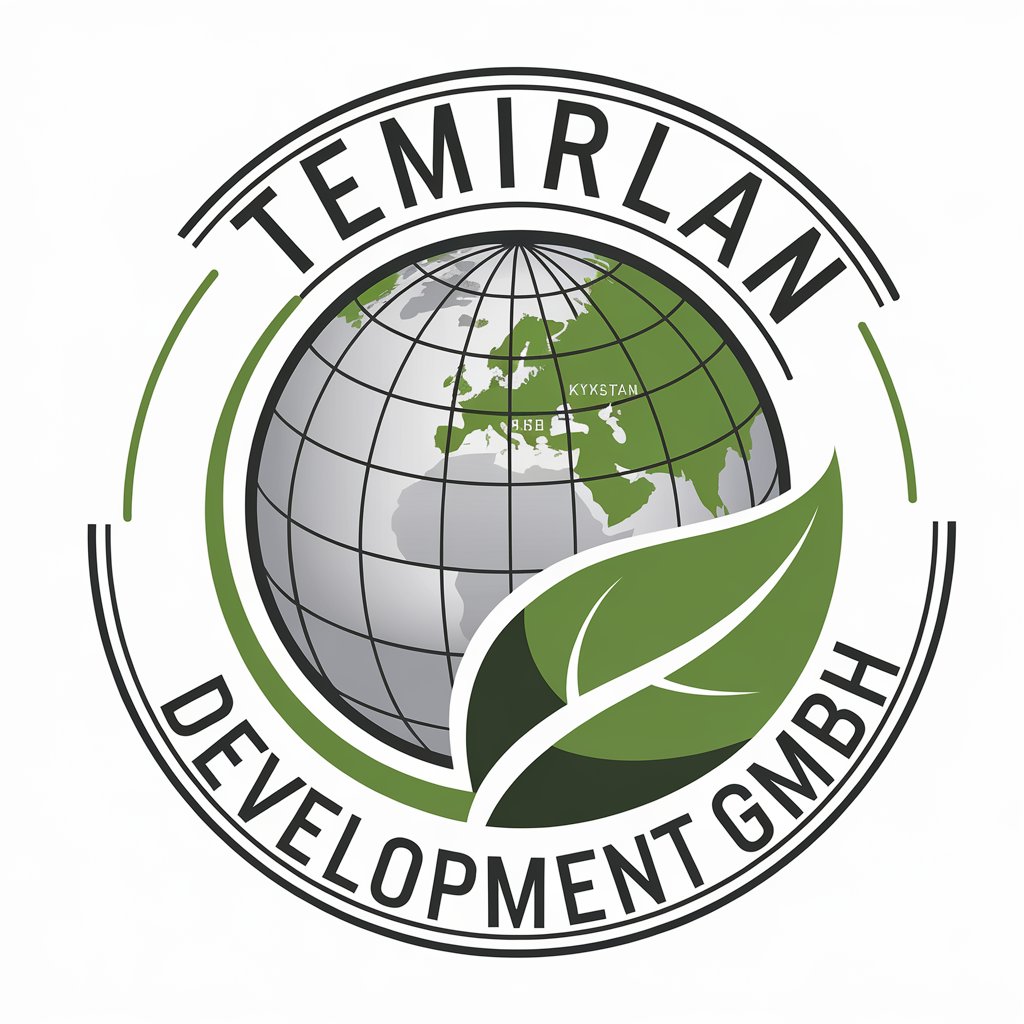 LOGO Design for Temirlan Development GmbH Green Globe with Environmental Focus and Oil Industry Touch