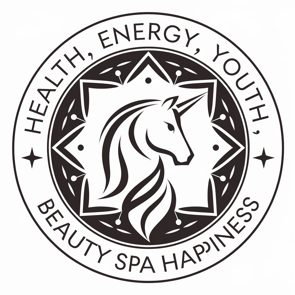 LOGO Design for Health Energy Youth Happiness Unicorn Symbol for Beauty Spa Industry