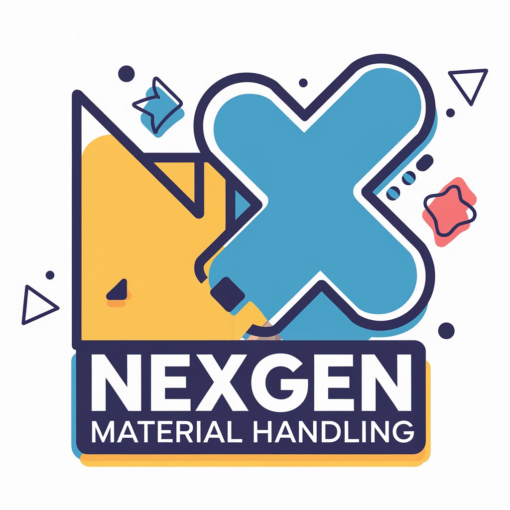 LOGO Design for NeXgen Material Handling Playful Geometric Bright X Symbol with Vibrant Colors