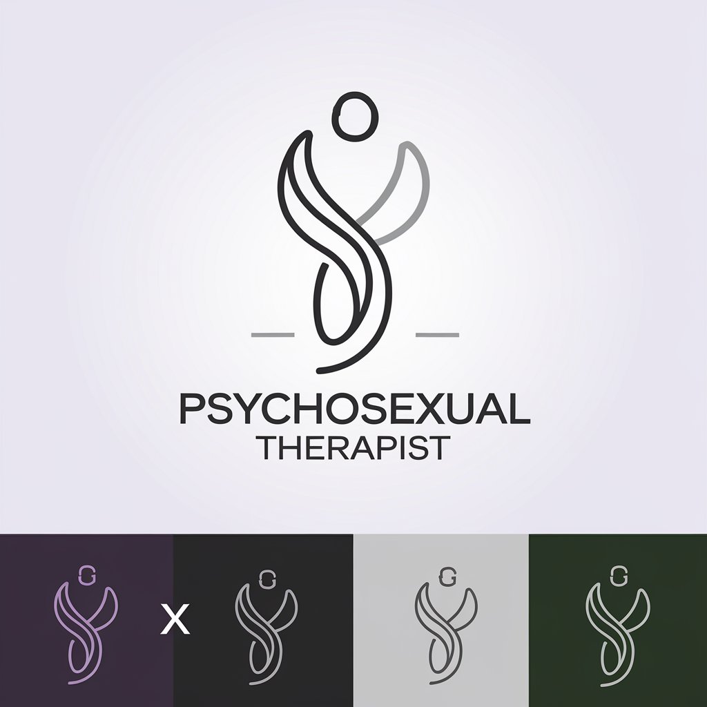 LOGO Design for G X Psychosexual Therapist Minimalist Handwritten Script with Fluid Lines GenderNeutral Theme