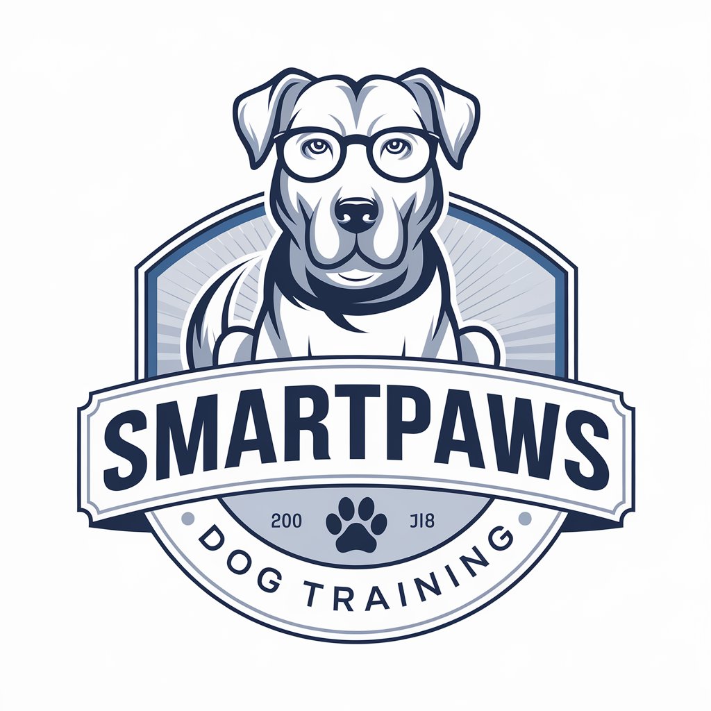 LOGO Design for Smartpaws Dog Training Smart Dog Symbol in Blue for Animal Pet Industry