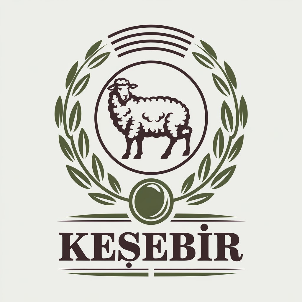 LOGO Design for KESEBIR Sheep and Olive Symbol with Clear Background