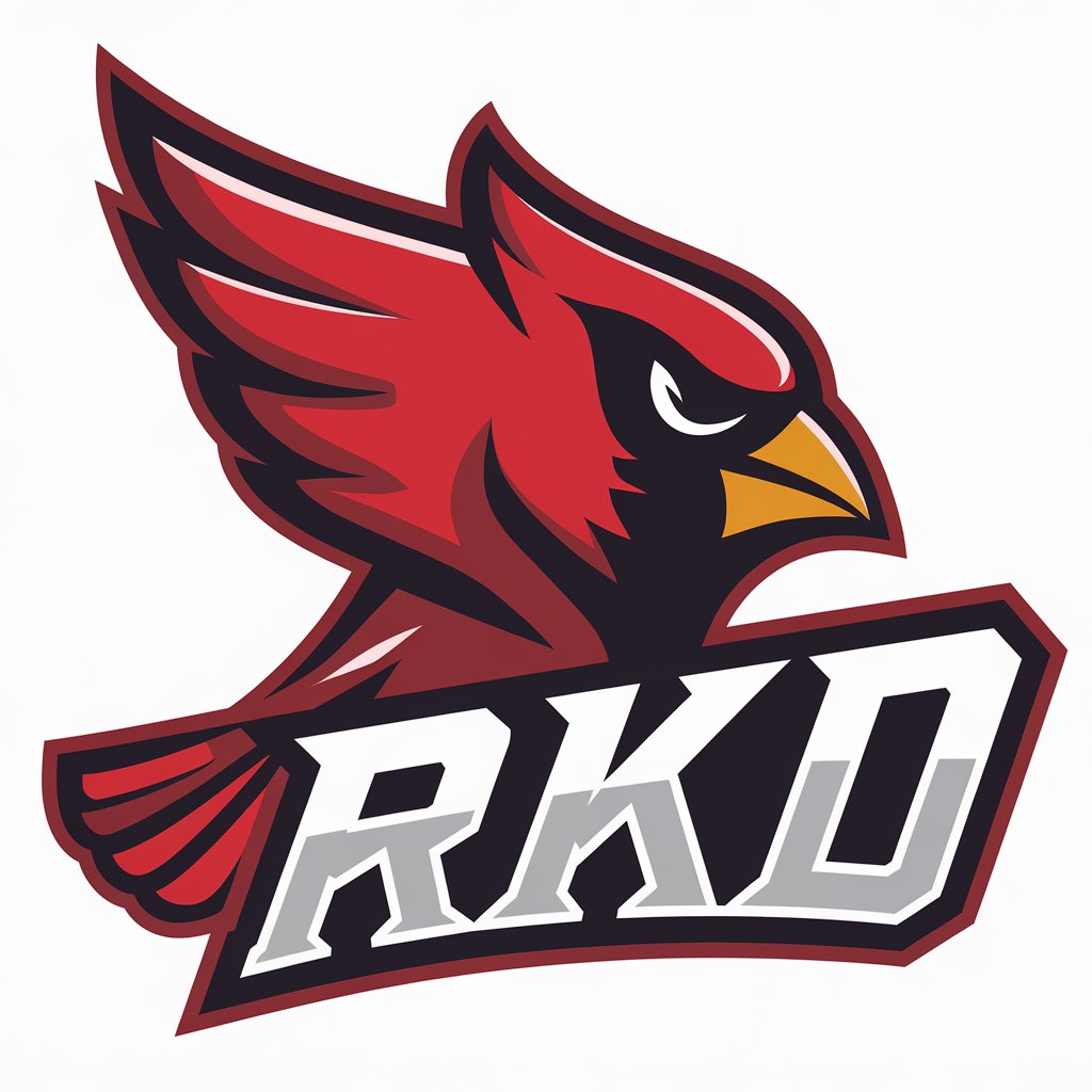 LOGO Design for RKD Cardinal Bird with Bold Typography for Sports Fitness Industry