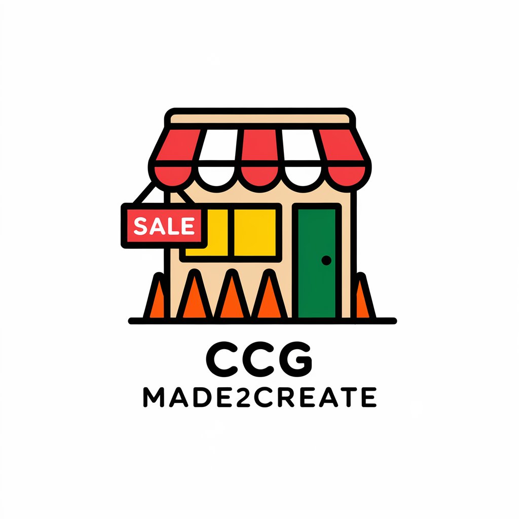 LOGO Design for CCG MADE2CREATE Vector Logo with SHOP Symbol for Event Industry