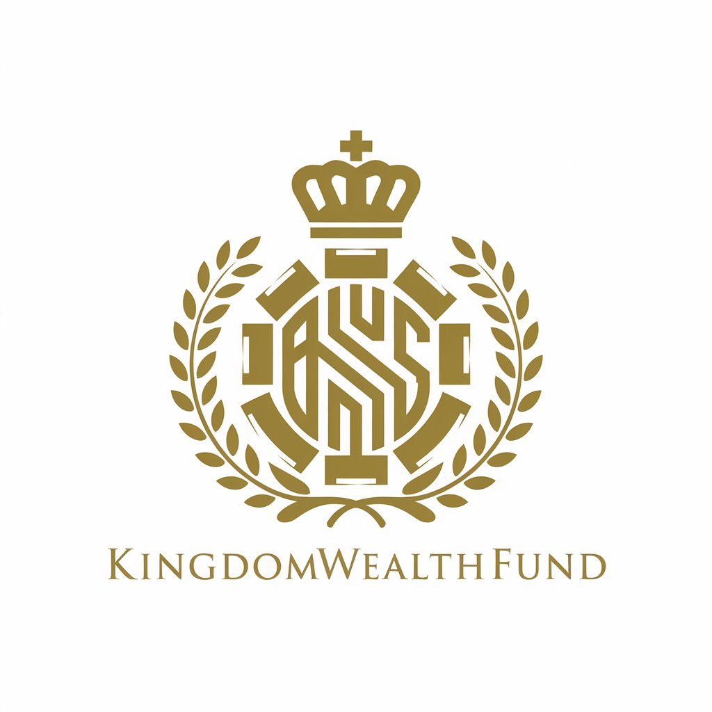 LOGO Design for KingdomwealthFund AllGold Clean Design with Crown Gold Bars and Monogram Elements