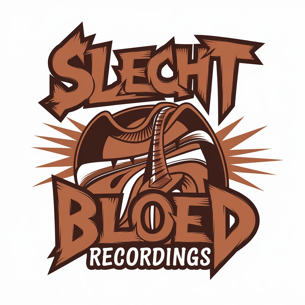 LOGO Design for Slecht Bloed Recordings TextBased with Moderate Design on Clear Background